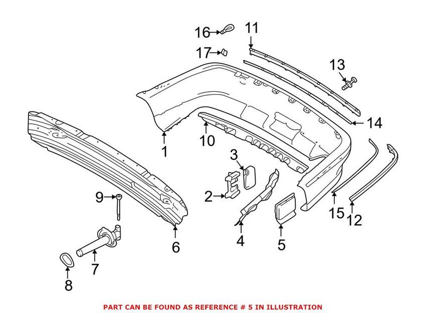 BMW Breather Cover - Rear 64226962293